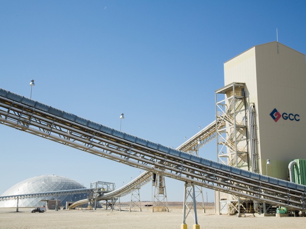 conveyor belts and dome at Pueblo Plant